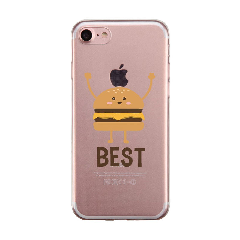 Hamburger Fries BFF Matching Phone Covers Whimsical Fun Food Gift