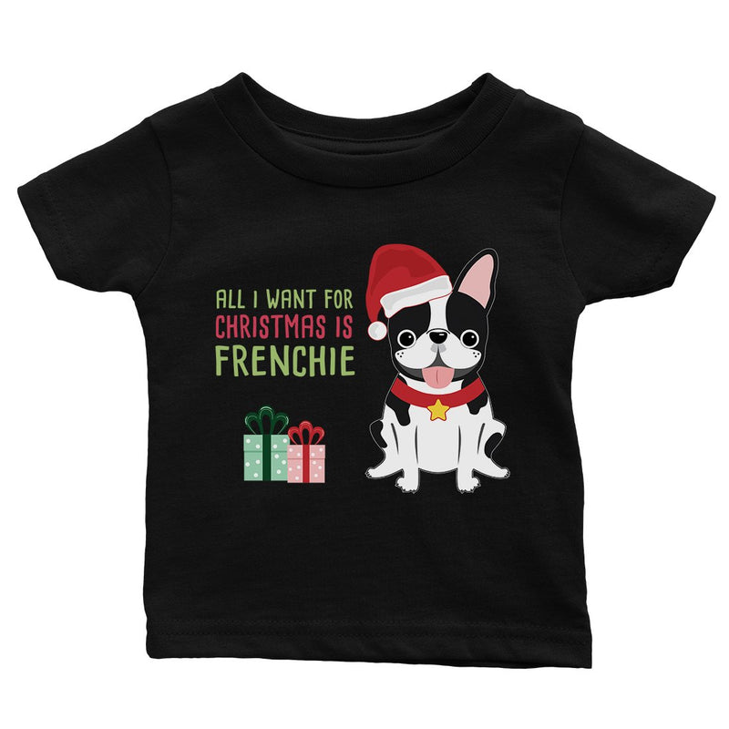 Christmas Frenchie Present Baby Shirt