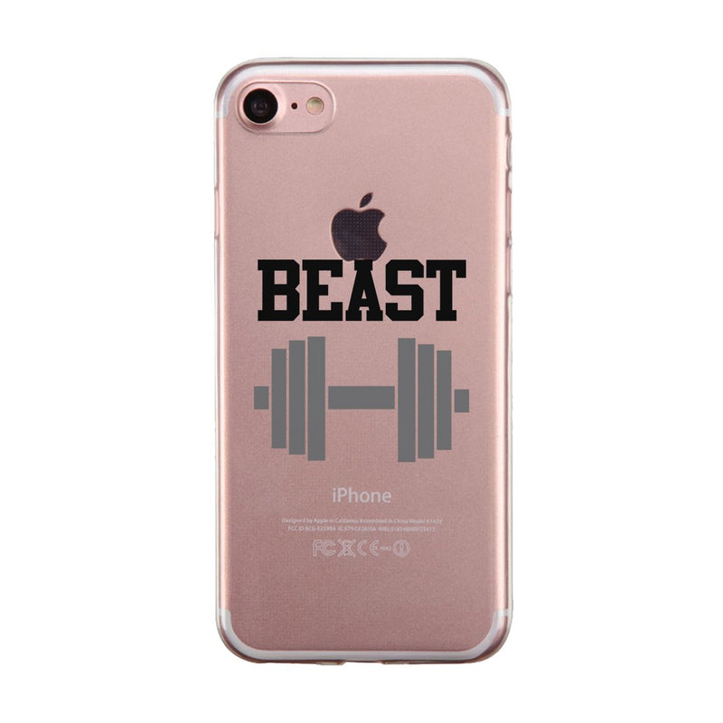 Beast And Beauty Couple Matching Phone Cases Tough Love Strong Gift