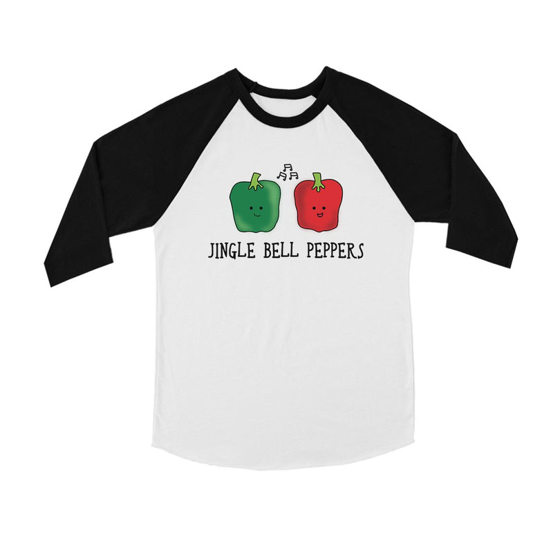 Jingle Bell Peppers BKWT Kids Baseball Shirt