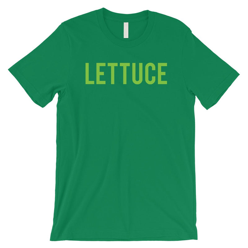 Lettuce Letters Mens Green T-Shirt