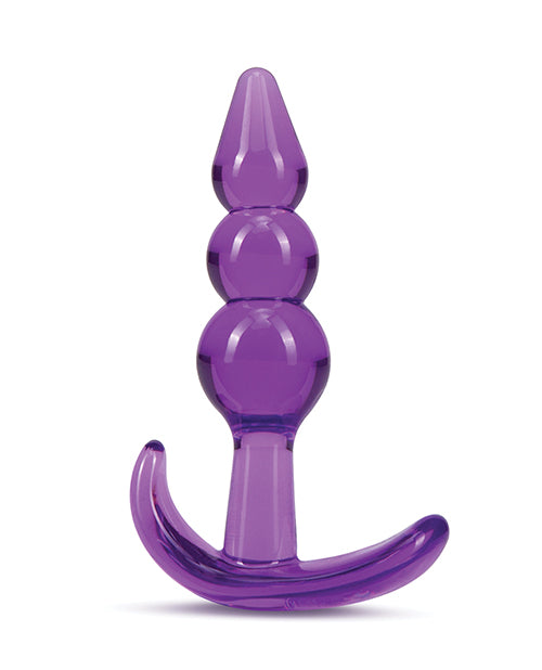 Blush B Yours Triple Bead Anal Plug - Purple Blush Novelties