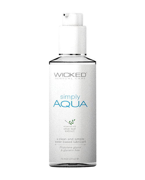Wicked Simply Aqua Lube Oz Wicked Lubes