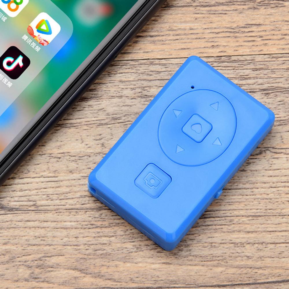 Mini Shutter Release Button for Selfie Camera Controller Adapter Photo Control Wireless Bluetooth Remote Button For Android IOS Blue