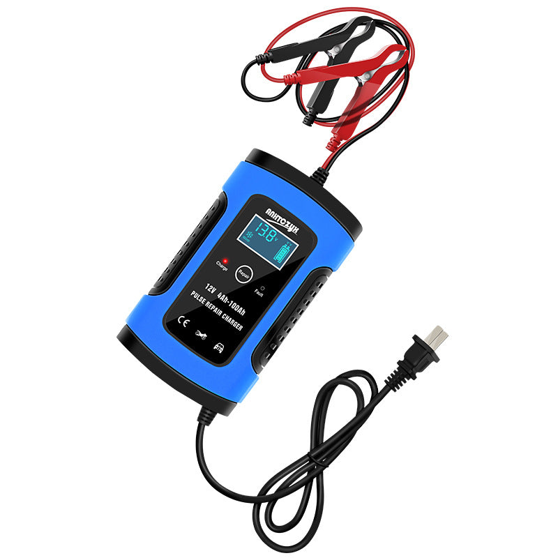 12V 6A Automatic Charging Motorcycle Car Battery Charger 12v Intelligent Repair Type For Lead Acid Storage Charger