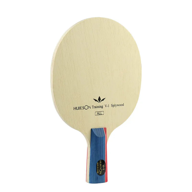 1PC 260/240X150mm Handle 100/80mm Beige Wood Table Tennis Racket Ping Pong 5 Layers Medium Speed Ping Pong Racket Blade 6+-0.1mm