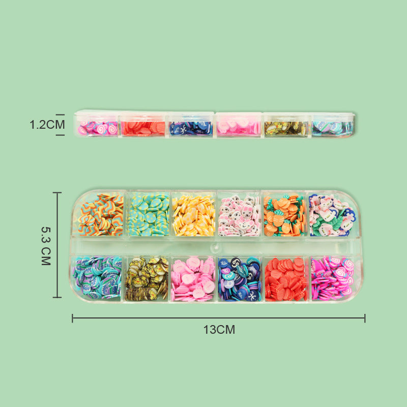 Easter Polymer Clay Slices Nail Art Accessories Professional Nails Decorations Cute Eggs Bunny Decals For Manicure Nail Supplies