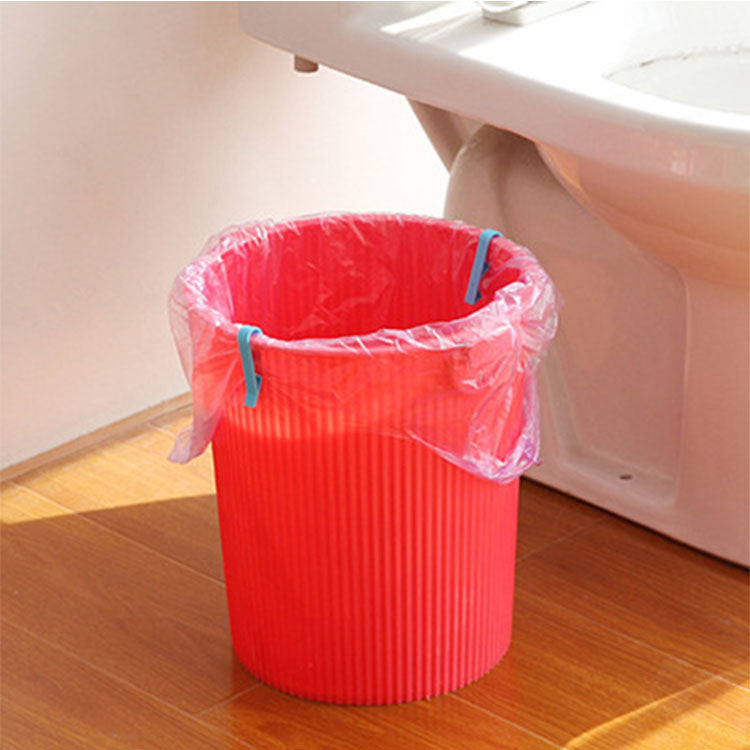 Household Garbage Can Waste Bin Trash Bag Fixed Clip Lock Holder Clips Creative Slip-Proof Plastic Garbage Bag Sealing Clip