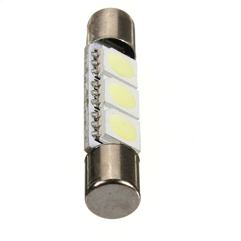 Auto LED T6.3 28/31mm 5050 3 SMD White 12V Car Vehicle Interior Sun Visor Vanity Mirror Lights Makeup Lights lamp