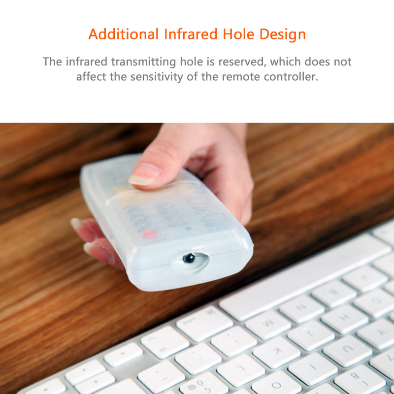 Clear TV Air Condition Remote Controller Silicone Protector Case Cover Skin Waterproof Pouch Bags