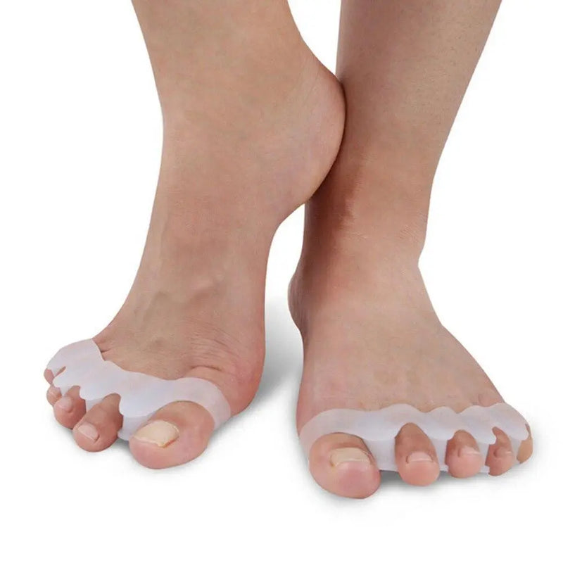 1pair Gel Toe Separators Stretchers Alignment Overlapping Toes Orthotics Hammer Orthopedic Cushion Feet Care Shoes Insoles 4.8