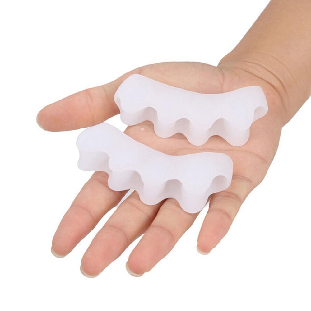 1pair Gel Toe Separators Stretchers Alignment Overlapping Toes Orthotics Hammer Orthopedic Cushion Feet Care Shoes Insoles 4.8 GreatEagleInc