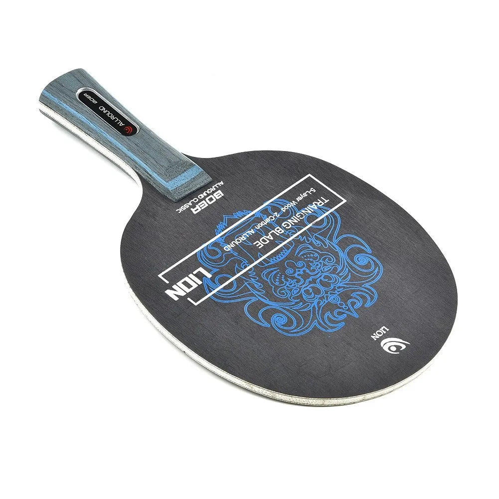 1pc Table Tennis Racket Bottom Plate Carbon Fiber &amp; Aryl Group Fiber Table Tennis Blade 7 Ply Ping Pong Blade Paddle