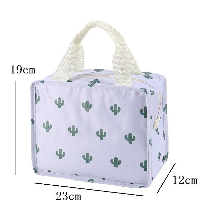 1PCs Fresh Cooler Bags Waterproof Nylon Portable Zipper Thermal Oxford Lunch Bags For Women Convenient Lunch Box Tote Food Bags GreatEagleInc