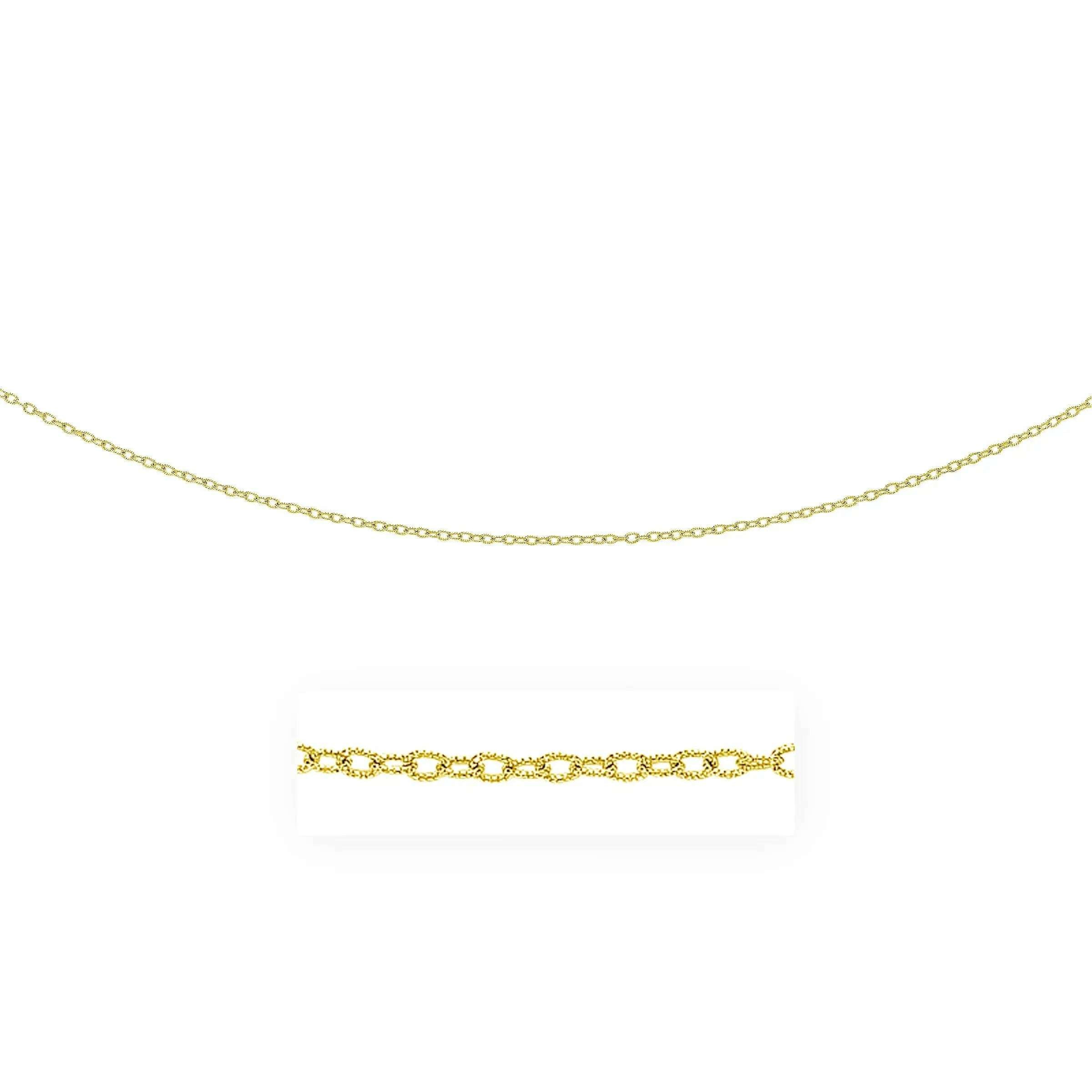 2.5mm-14k-Yellow-Gold-Pendant-Chain-with-Textured-Links-GreatEagleInc-334409162