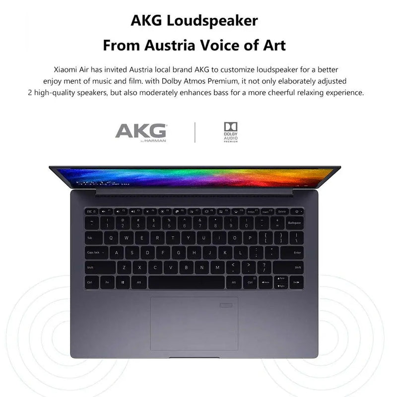 2019 Xiaomi Mi Ultra-thin Laptop Air 13.3" GeForce MX250 256G SSD Intel 8th Quad Core i5/i7 8GB  Fingerprint Recognition PC - GreatEagleInc