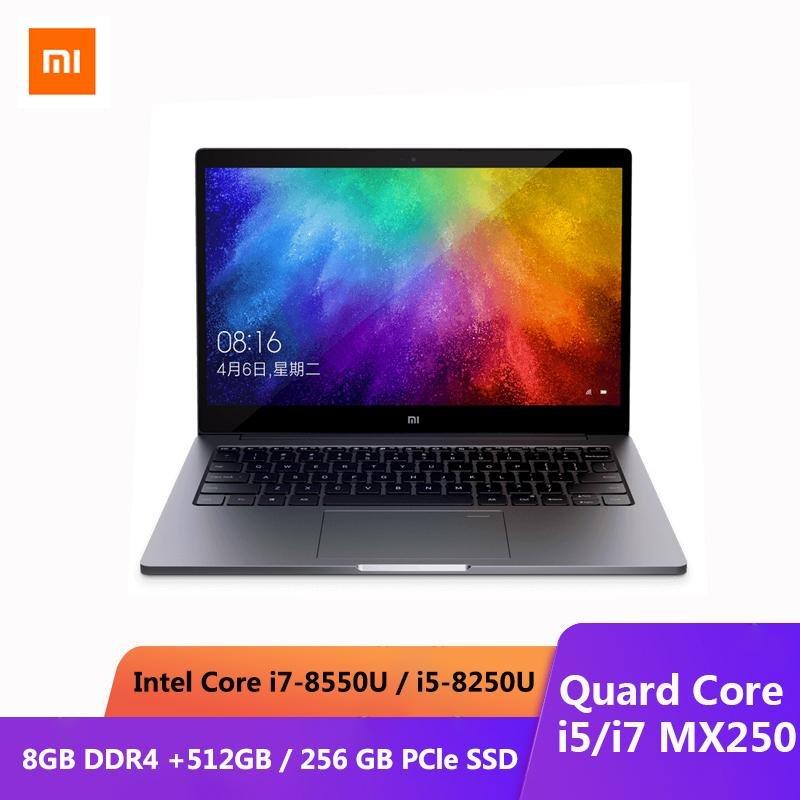 2019 Xiaomi Mi Ultra-thin Laptop Air 13.3" GeForce MX250 256G SSD Intel 8th Quad Core i5/i7 8GB  Fingerprint Recognition PC GreatEagleInc