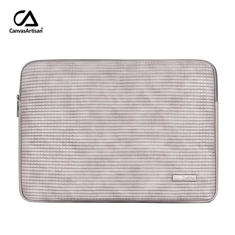 2020 New Brand PU Leather Bag For Laptop 11,12,13",14",15",15.6",Sleeve Case For Macbook Air Pro 13.3",Free Drop Shipping L20-04 Grey