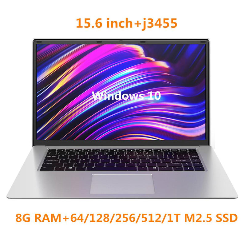 2020 NEW 15.6 inch Student Laptop inter J3455 Quad Core 8GB RAM 128GB 256GB 512GB 1TSSD Notebook Ultrabook IPS 1920x1080 Netbook GreatEagleInc