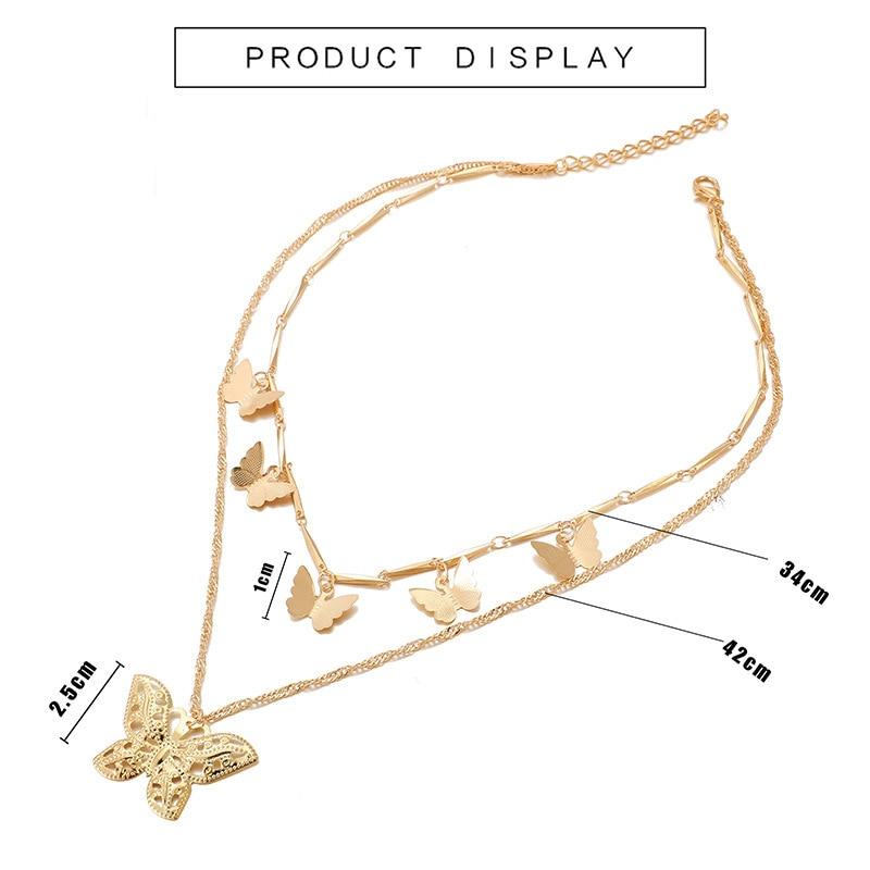 2020 New Bohemia Vintage Crystal Geometric Star Necklace For Women Fashion Gold Color Chain Boho Heart Pendant Necklaces Jewelry GreatEagleInc