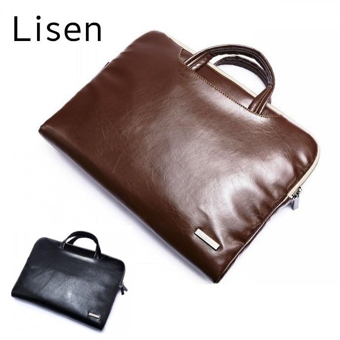 2020 New Brand Lisen Leather Handbag Bag For Laptop 11",13",15",15.6 inch,Case For MacBook Air,Pro 13.3",15.4"Free Drop Shipping GreatEagleInc