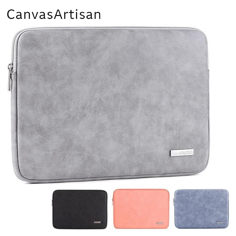 2020 New Brand PU Leather Bag For Laptop 11,12,13",14",15",15.6",Sleeve Case For Macbook Air Pro 13.3,15.4,Free Drop Ship L11-03 GreatEagleInc