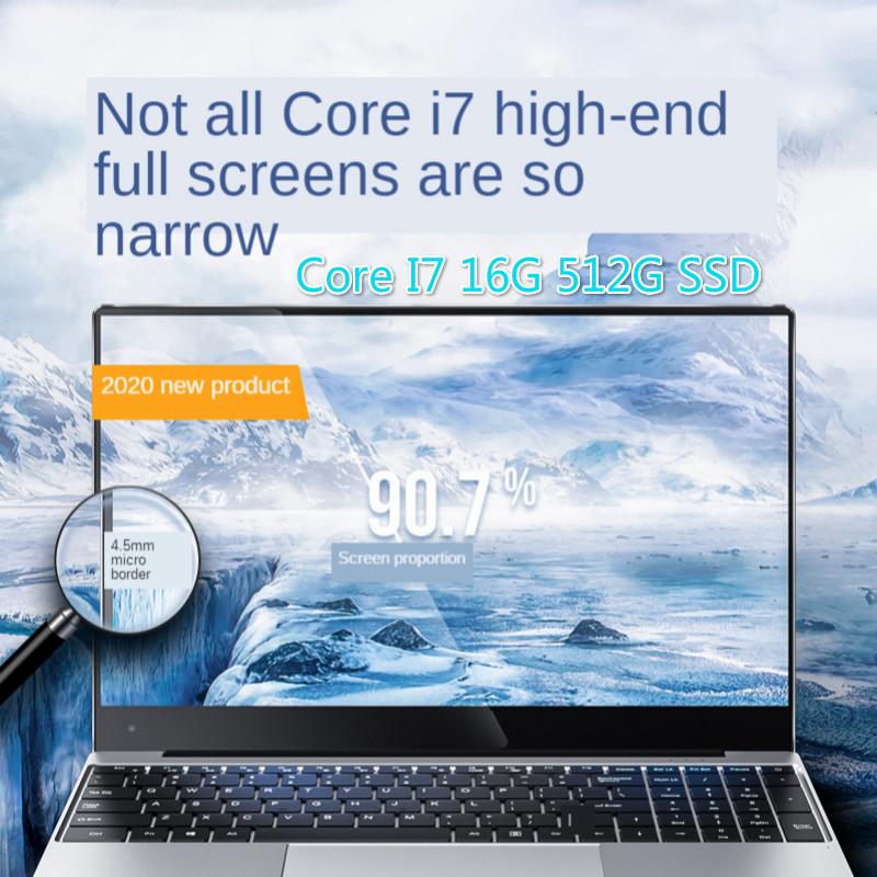 2020 New Core I7 High Laptop 15.6-Inch Metal Thin Business Office Game  Notebook  Laptops  Gaming 16G 512 SSD GreatEagleInc