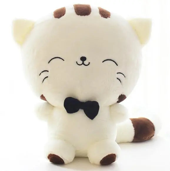 20CM Cute Kawaii Cat with Bow Plush Dolls Toys Gift Stuffed Soft Doll Cushion Sofa Pillow Gifts Xmas Gift Party Decor