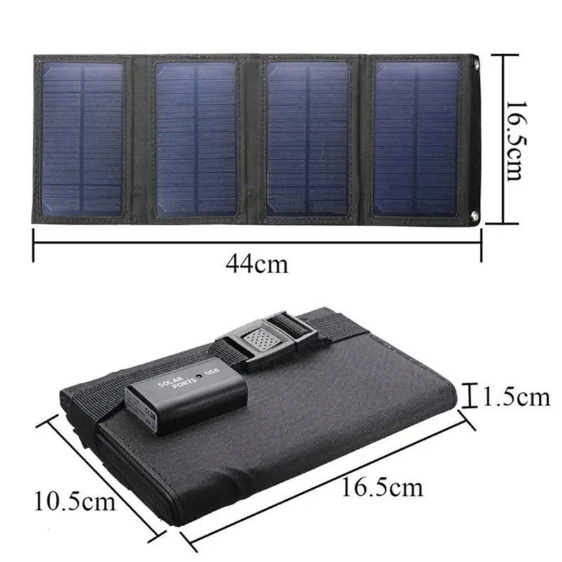20W 30W 50W Folding Solar Panel 5V / 2A Output USB Mobile Phone Battery Charger Power Bank For Outdoor Camping Hiking