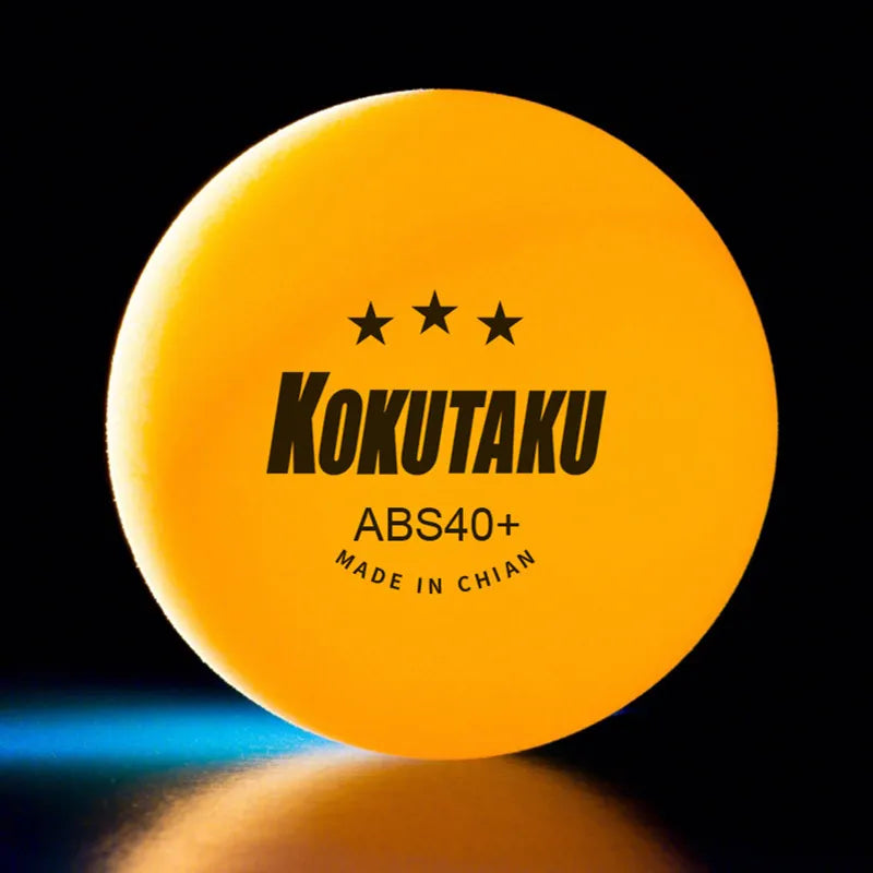 20pcs KOKUTAKU 3 Stars Table Tennis Balls 40+ ABS New Material Plastic Ping Pong Balls Professional Table Tennis Training Balls