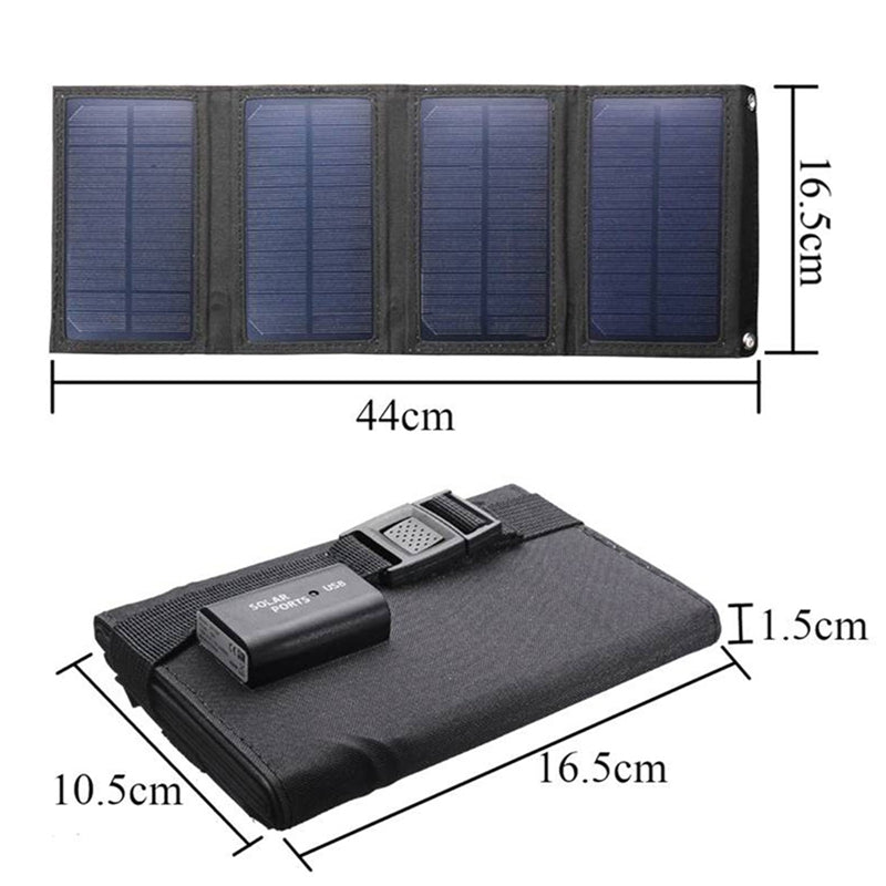 20W 30W 50W Folding Solar Panel 5V / 2A Output USB Mobile Phone Battery Charger Power Bank For Outdoor Camping Hiking