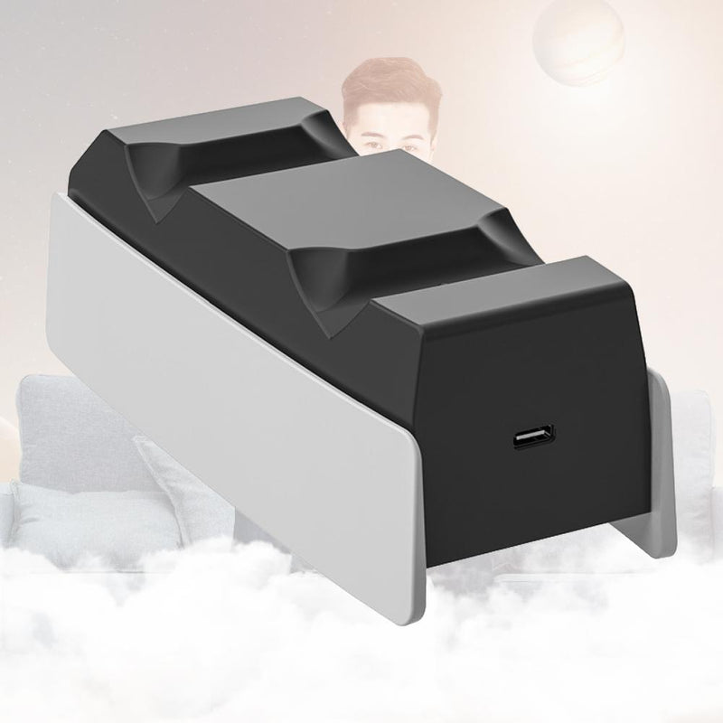 Gamepad Charger Dual Charging Stand Charging Dock Base Station With Charging Cable For Sony Ps5 Wireless Controller