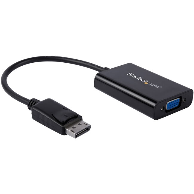 AddOn 8-Zoll-DisplayPort-Stecker auf DVI-, HDMI- und VGA-Buchse, schwarzer Adapter mit Audio