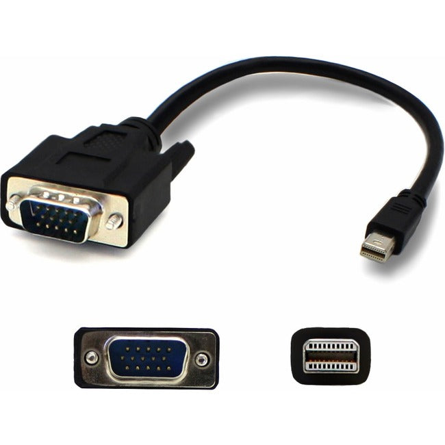 AddOn 3ft Mini-DisplayPort Male to VGA Male Black Adapter Cable Default Title