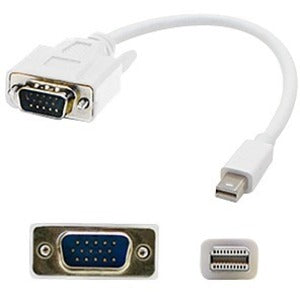 AddOn 3ft Mini-DisplayPort Male to VGA Male White Adapter Cable Default Title