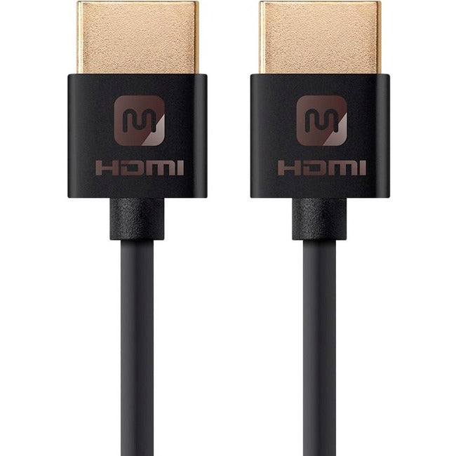 Monoprice Ultra Slim Series High Speed HDMI Cable, 6ft Black Default Title
