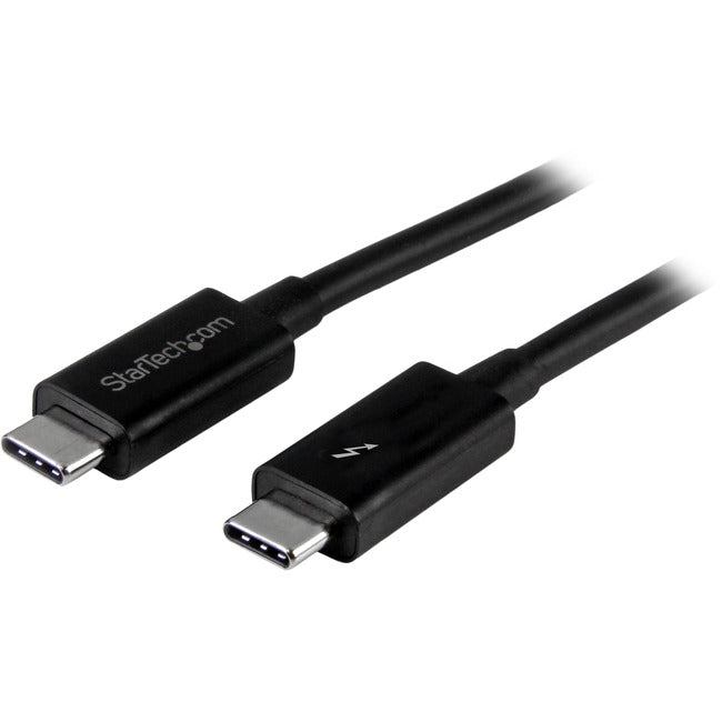 StarTech.com Thunderbolt 3-Kabel – 3 Fuß/1 m – 4K 60 Hz – 20 Gbit/s – USB-C-auf-USB-C-Kabel – Thunderbolt 3 USB-Typ-C-Ladekabel