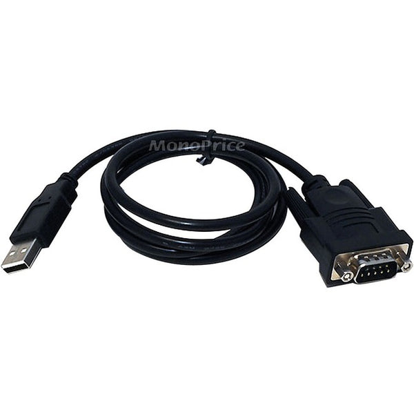 Monoprice USB to Serial Convert Cable ( DB9M / USB A Male) - 3FT Default Title