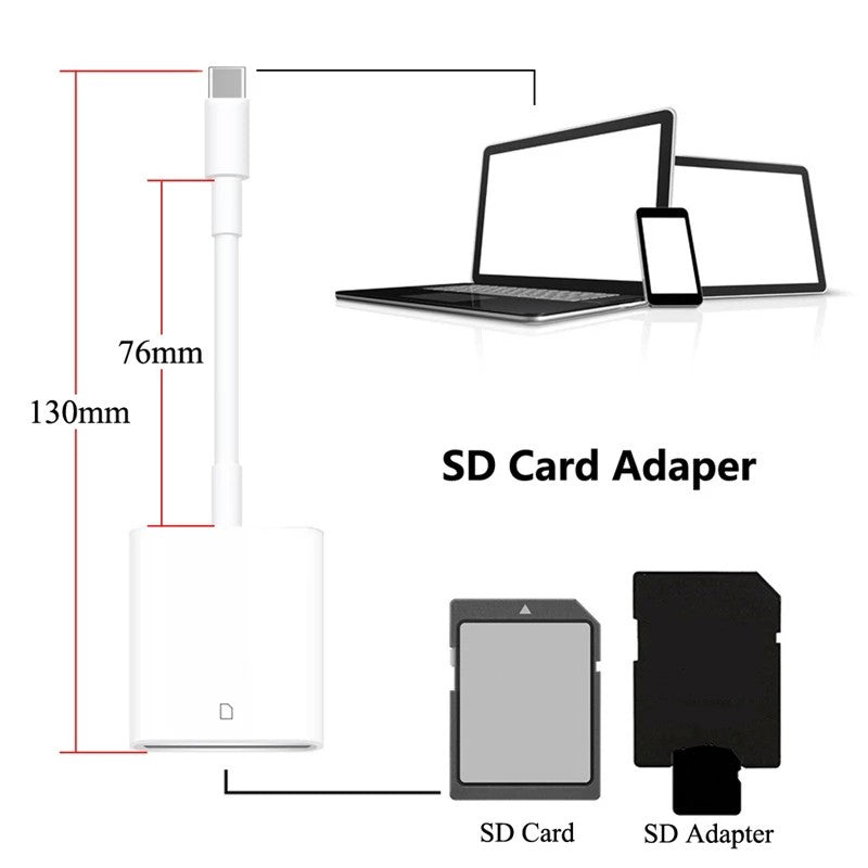 Usb 3.1 Type C Usb-c To Micro Sd Card Reader Otg Data Cable Type-c Mini Adapter For Smartphone