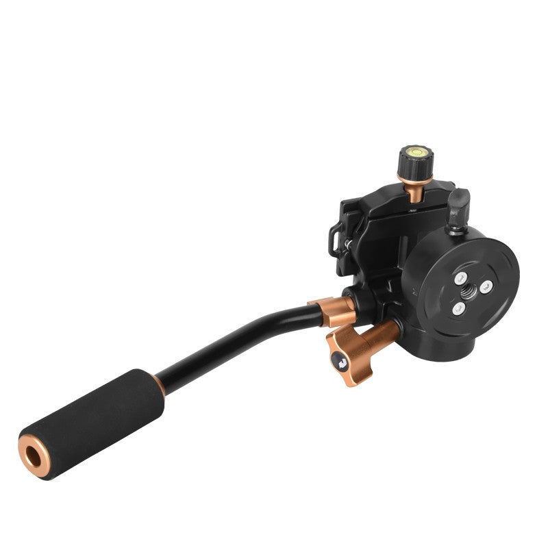 SOONPH Q08S Aluminum 3-Way Fluid Head Rocker Arm Video Tripod Ball Head for Canon Nikon Sony Fujifilm DSLR Camera Tripod Monopod