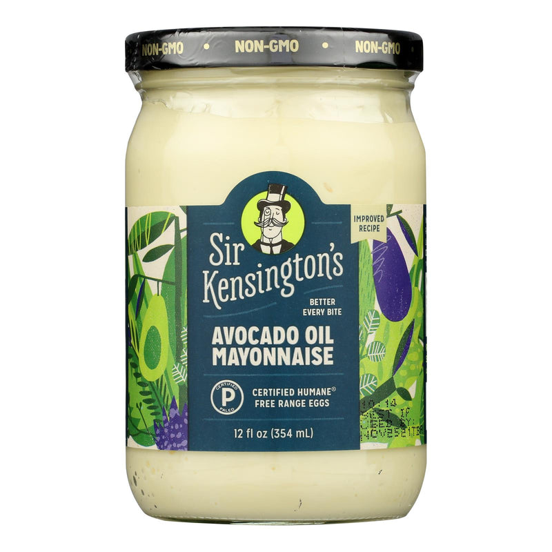 Sir Kensington's – Mayo mit Avocadoöl im Glas, glutenfrei – Karton mit 6–12 Fz