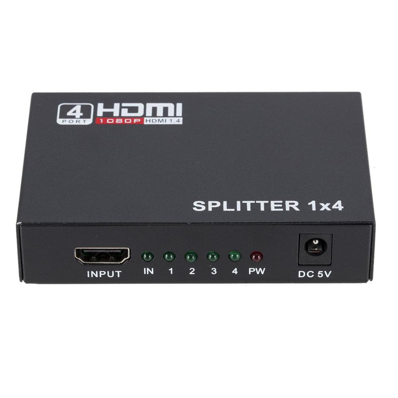 1 In 2 Out HDCP HDMI Splitter Amplifier 1080P Dual Display For DVD HDTV PS3 Xbox