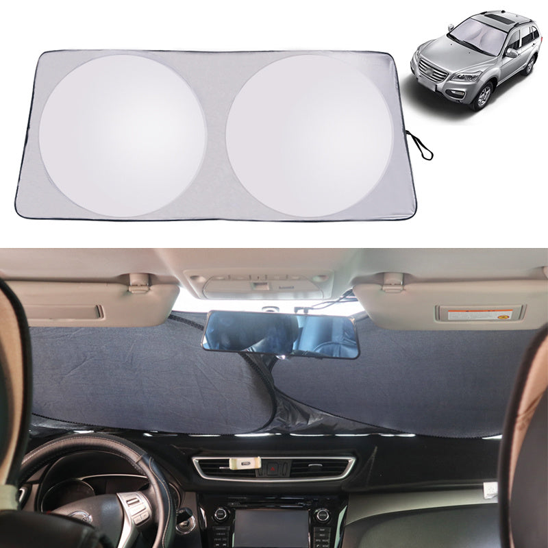 UV Protect Car Window Film Auto Visor Windshield Windscreen Sun Block Cover Folding Jumbo Front Rear Car Window Sun Shade