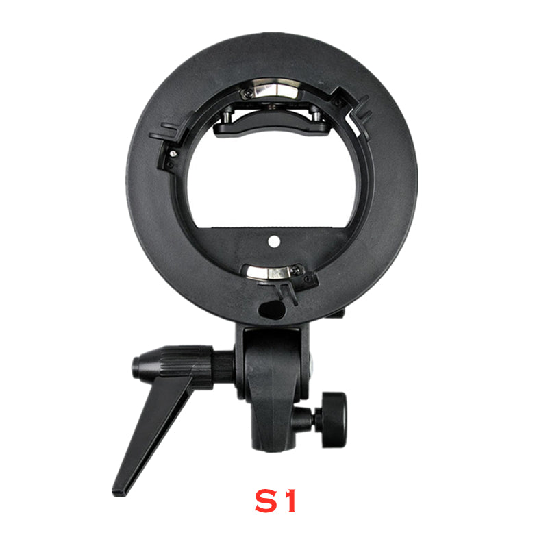 Handheld Grip S-Type Bracket for Bowens S Mount Holder for Speedlite Flash Snoot Softbox Beauty Dish Honeycomb Photography S1
