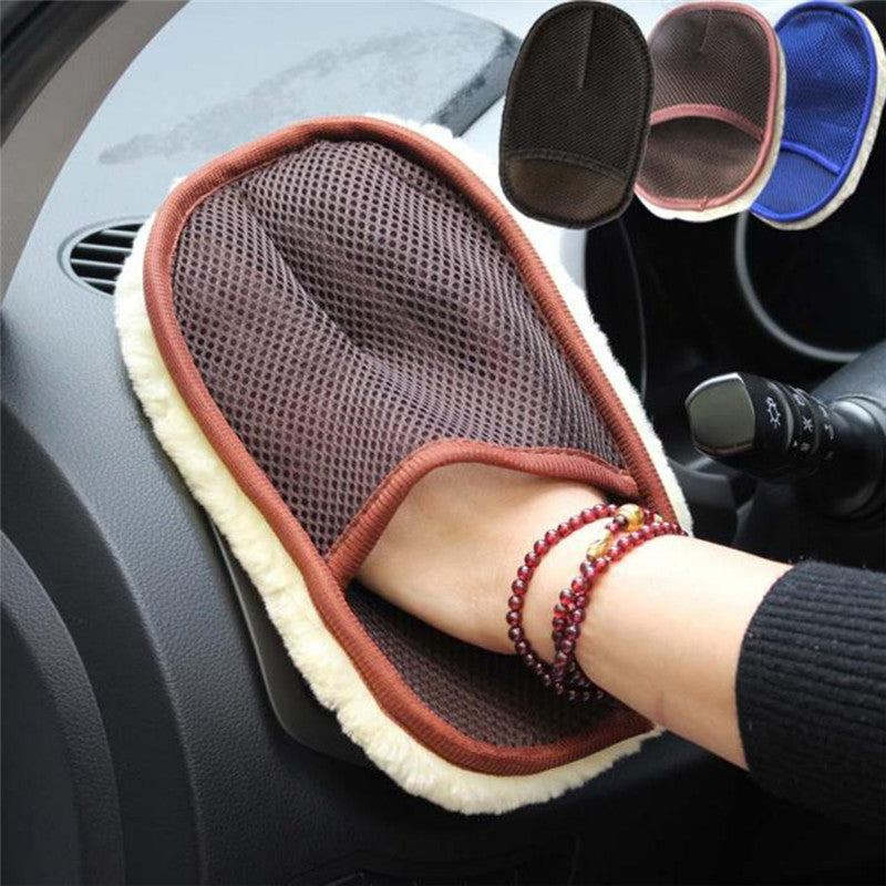 Styling Glove Wool Soft Car Washing Gloves Cleaning Brush Motorcycle Washer Care Brush Cloth Car Cleaning Tools
