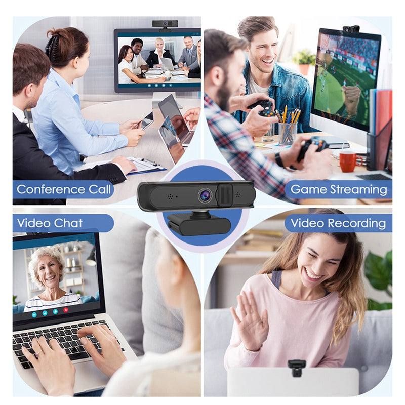 HD AF Computer Video Computer Camera for Meeting Family Video Friend Chat 5 Million Auto Focus Support 720P1080P