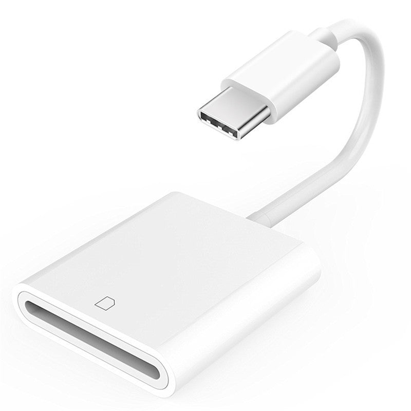 Usb 3.1 Type C Usb-c To Micro Sd Card Reader Otg Data Cable Type-c Mini Adapter For Smartphone White