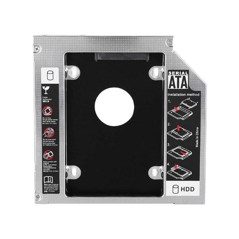 2nd SATA Optibay HDD Caddy 9.5mm,12.7mm 9mm Laptop 2.5 SSD Hard Drive Tray DVD Bracket Adapter for Macbook Pro HP Acer ASUS Dell GreatEagleInc