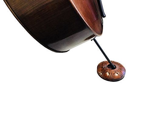 MI&VI Cello and Double Bass Round Endpin Stop - Perfect Anti-Slip Rest, Sound Stopper, Holder Pin, Real Wood M MI & VI