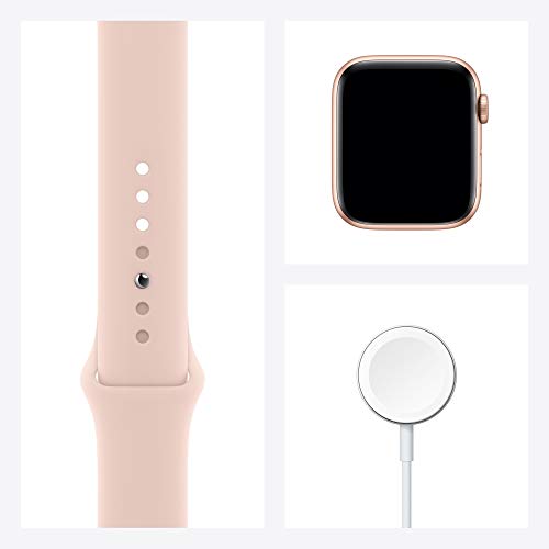 New Apple Watch Series 6 (GPS + Cellular, 44mm) - Gold Aluminum Case with Pink Sand Sport Band Apple